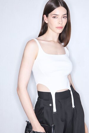 TOPTOP STUDIO Топ 596919 TTS.024.14655.120.02987 Молочный