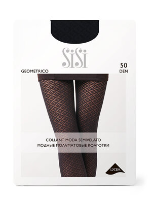 SiSi Колготки 597917 GEOMETRICO Nero (Черный)