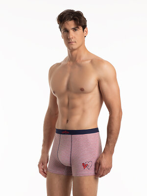 Omsa Трусы 597926 OmF_Amore_1234 Боксеры мужские с открытой резинкой, CO Grigio Melange Stripes (Серый)
