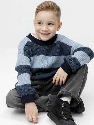 CROCKID Джемпер 599561 КВ 30174 джинсовый меланж, св.голубой