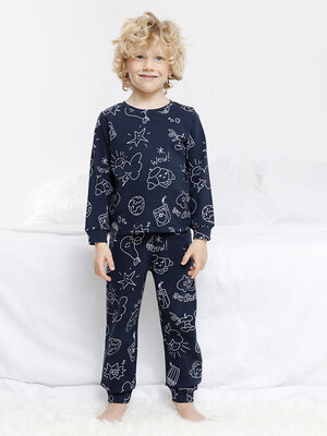CROCKID Пижама 599958 МП 1681 синий