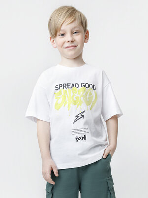 CROCKID Футболка 600060 КР 303024-1 белый 