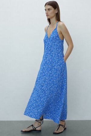 Lika Dress Сарафан 601266 10747 Голубой/Огурцы белый