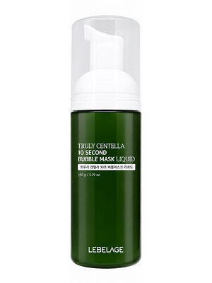 Lebelage Пузырьковый тонер-маска для лица с центеллой / Truly Centella 10Second Bubble Mask Liquid, 150 г 601383 28542 