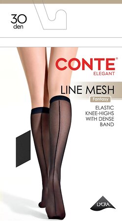 Conte elegant Гольфы 601905 FANTASY LINE MESH nero