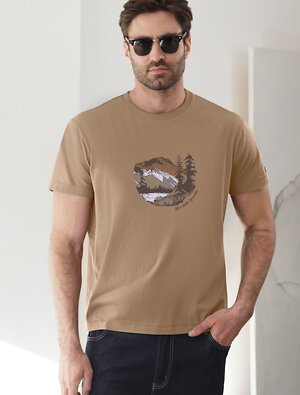 VILATTE Футболка 603711 U49.068 бежевый_mountain