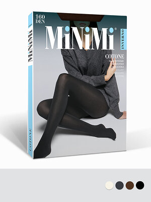 Minimi Колготки 603754 COTONE 160 Carbone (Серый)