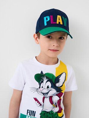 PLAYTODAY Кепка 587461 12612143 тёмно-синий,зеленый