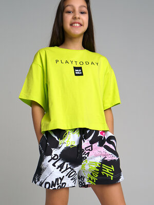 PLAYTODAY Фуфайка 278425 12321145 светло-зеленый,черный