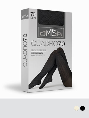Omsa Колготки 604508 QUADRO 70 (квадраты) Nero (Черный)
