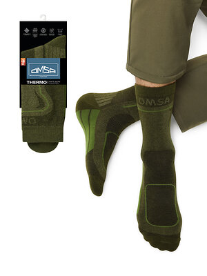 Omsa Носки 605030 OMSA THERMO 902, PL+CO Militari (Зеленый)