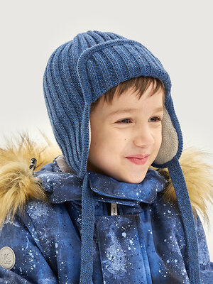 NIKASTYLE Шапка 605081 11з51326 синий меланж