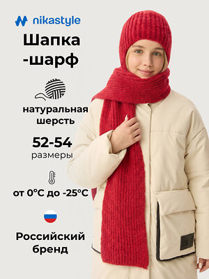 NIKASTYLE Шапка 605090 11з52026 клубника