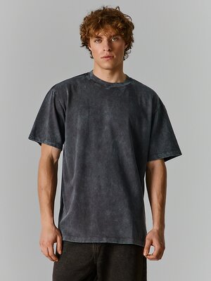 MARK FORMELLE Футболка 605139 111846 ACID WASH обсидиан +печать