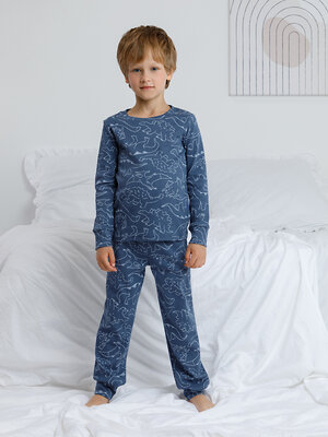 CROCKID Пижама 605346 К 1552 синий