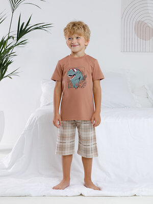 CROCKID Пижама 605358 К 1528 шоколадный
