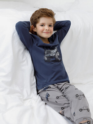 CROCKID Пижама 605360 К 1606 синий