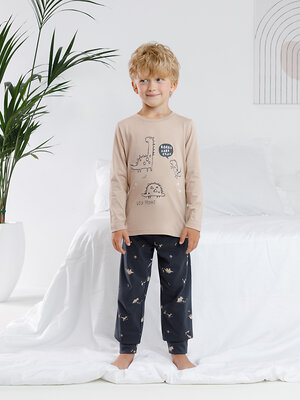 CROCKID Пижама 605361 К 1606 темно-бежевый