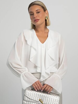 LT Collection Блуза 605560 Б16232-8М Белый