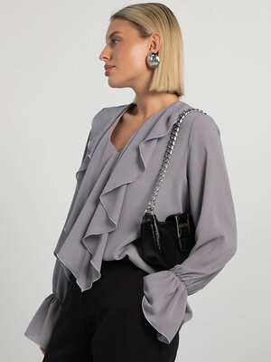 LT Collection Блуза 605566 Б16234-8М Серый
