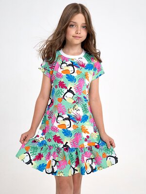 Malina Платье 605656 ПлД-50 белый, зеленый