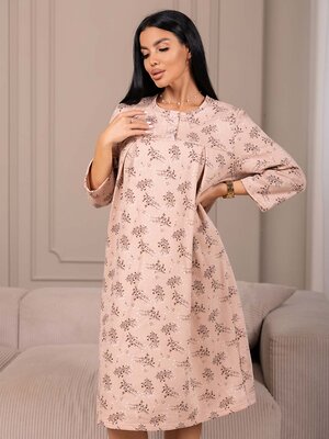 Текс-плюс Сорочка 605689 НФ-00250516 Бежевый,коричневый