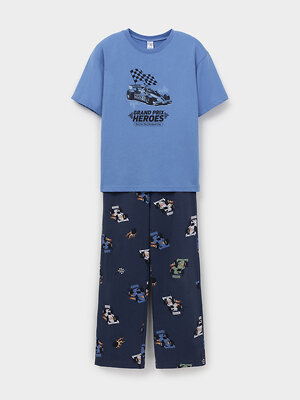 CROCKID Пижама 606193 МП 1694 синий
