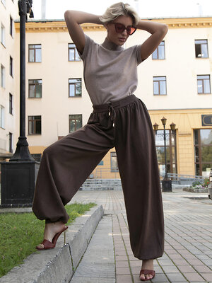 LT Collection Брюки 606646 Б16301-7М Коричневый