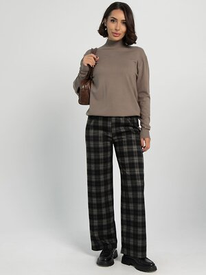 LT Collection Брюки 606900 Б16338-20М черные/клетка