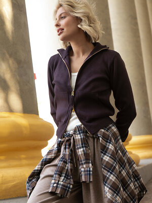 LT Collection Джемпер 607101 Б16346-7М Баклажановый