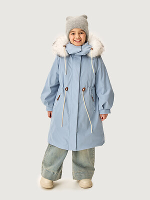 NIKASTYLE Парка 607844 5з4426 синий туман
