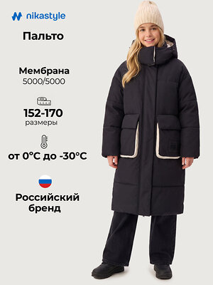 NIKASTYLE Пальто 608040 6з5026 черный