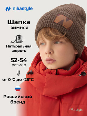 NIKASTYLE Шапка 608093 11з51726 брауни