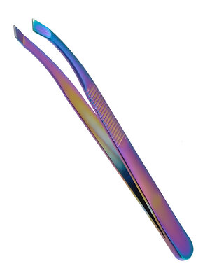 Zinger Пинцет для коррекции бровей скошенный / 86053-TIN, 7,5 см 608575 1828 