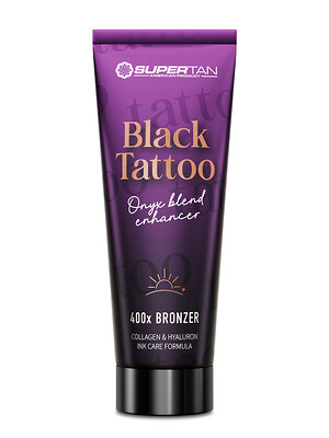 SuperTan Крем-бронзатор для солярия с защитой татуировок / Black Tattoo 400x Bronzer, 200 мл 608640 28626 
