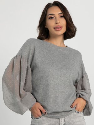 LT Collection Джемпер 608669 Б16325-1М Серый
