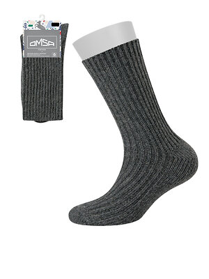 Omsa Носки 609326 OMSA kids   Calzino 21C10 с шерстью кролика, WA+PC Grigio Scuro (Серый)