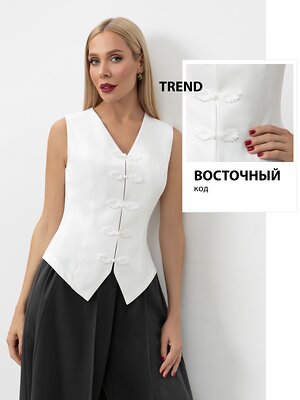 CHARUTTI Жилет 609656 13277 Белый