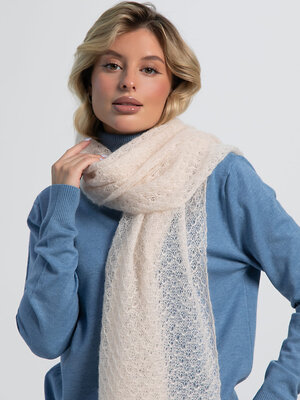 LT Collection Шарф 609848 ВП06-1М Молочный