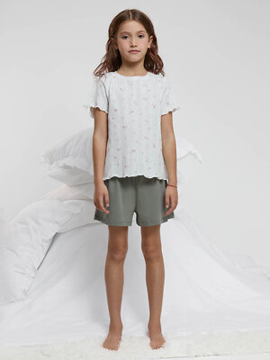 CROCKID Пижама 610328 МП 1688 молочный Н068_4, хаки 6206