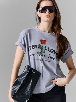 MARK FORMELLE Футболка 610531 112862 ACID WASH на сером камне +печать 1