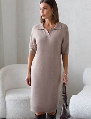VILATTE Платье 610680 D32.116 макиато меланж