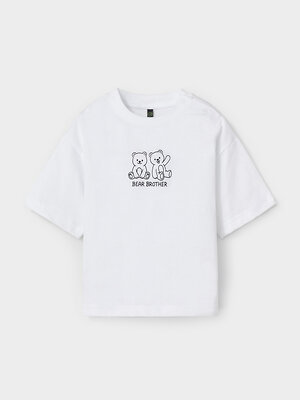 CROCKID Футболка 611171 МП 303074 белый (медвежата)