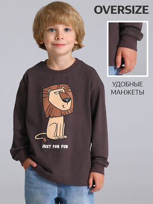 Апрель Лонгслив 611430 1ПДЛД5251804 темно-коричневый