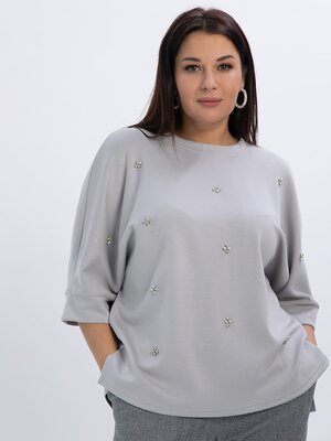 LT Collection Блуза 611515 Б16462-5М Серый