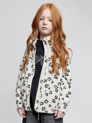 CROCKID Куртка 612018 ФЛ 34025/н/50 ГР светло-молочный, дикий леопард
