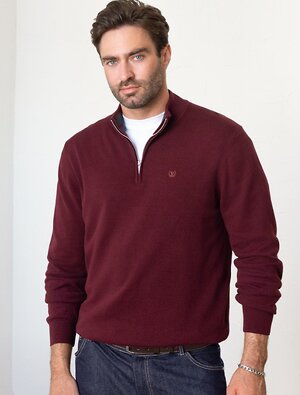 VILATTE Свитер 612355 U34.001 бургунди