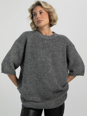 LT Collection Джемпер 612649 Б16504-12М Серый