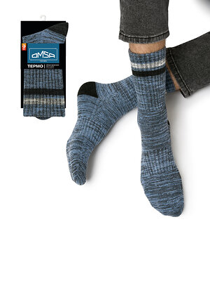 Omsa Носки 613358 OMSA THERMO 903, WO+PC Jeans Melange (Синий)