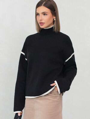 VILATTE Свитер 613764 D34.216 черный